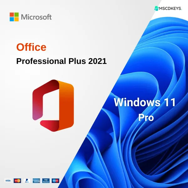 Windows 11 Pro + Office 2021 Professional Plus bundle license key