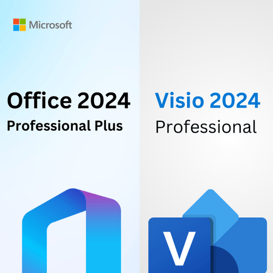 Microsoft Office 2024 Pro Plus + Visio 2024 Professional license keys