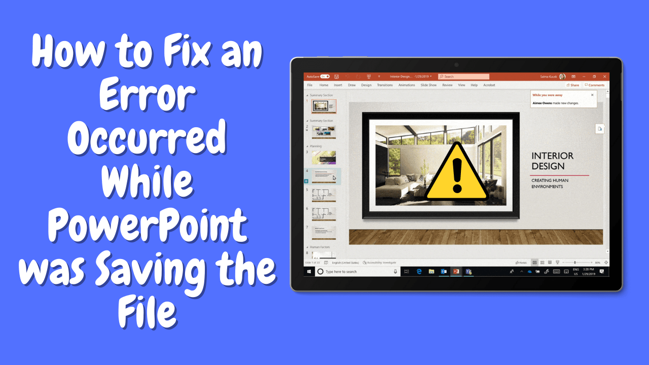 How to Fix an Error Occurred While PowerPoint was Saving the File
