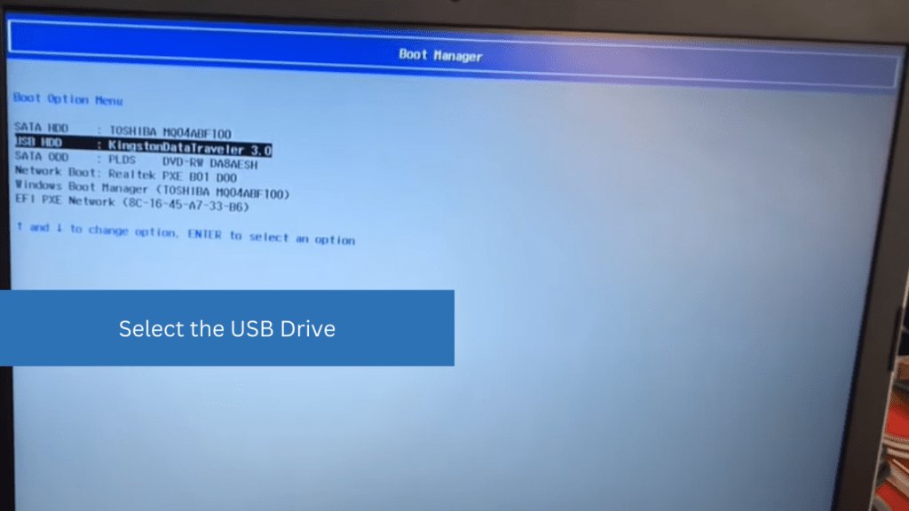 how to boot from usb in bios