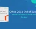 Microsoft Office 2016 End of Support